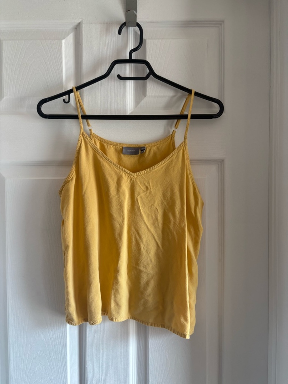 B.young- Women’s Yellow V-Neck Spaghetti Strap Tank Top - Size 38 (8 US)